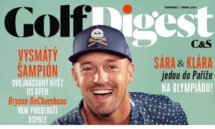 Červencový Golf Digest: Palič DeChambeau radí, jak zahrát dělové draw