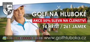 Akce 50% sleva na členství na Hluboké