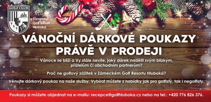 Hluboká nad Vltavou - Vánoční dárkové poukazy