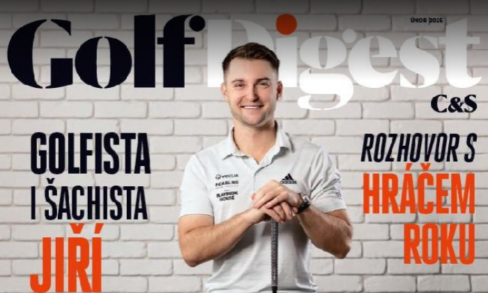 Únorové číslo Golf Digest C&S: titulový rozhovor s Jiřím Zuskou, hráčem roku 2024